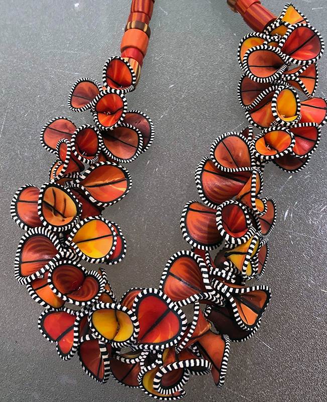 Polymer Clay Necklaces by Laurel Swetnam artist and teacher